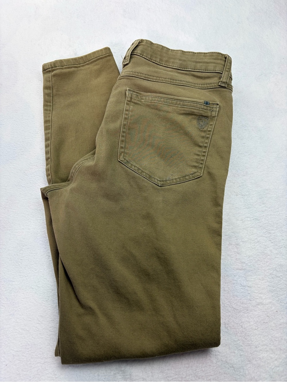 KÜHL Women’s Olive Stretch Straight Leg Pants Hiking Outdoor Size 8 Reg